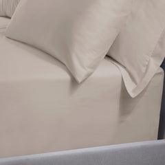 Latte Cotton Fitted Sheet - 250 / 500 Thread Count