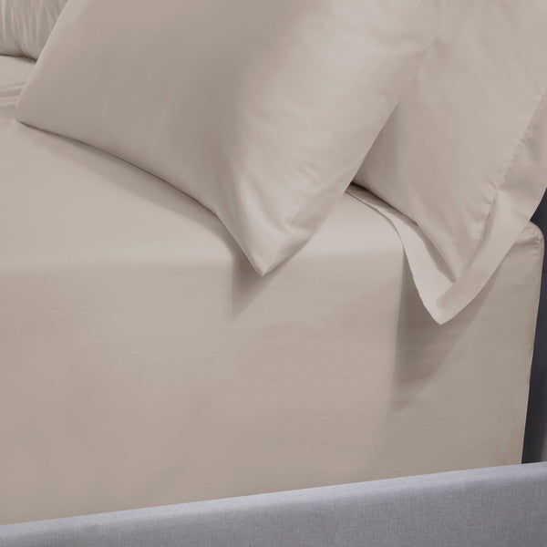 Latte Cotton Fitted Sheet - 250 / 500 Thread Count
