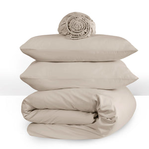 Latte Cotton Flat Sheet - 250 / 500 Thread Count