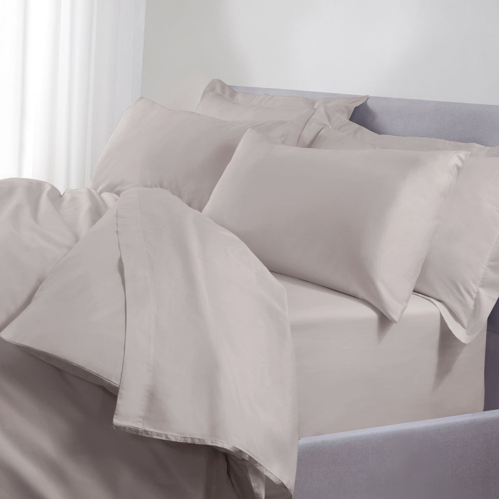 Silver Cotton Housewife Pillowcases (Pair)