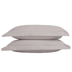 Light Grey Cotton Oxford Pillowcase - 250 / 500 Thread Count