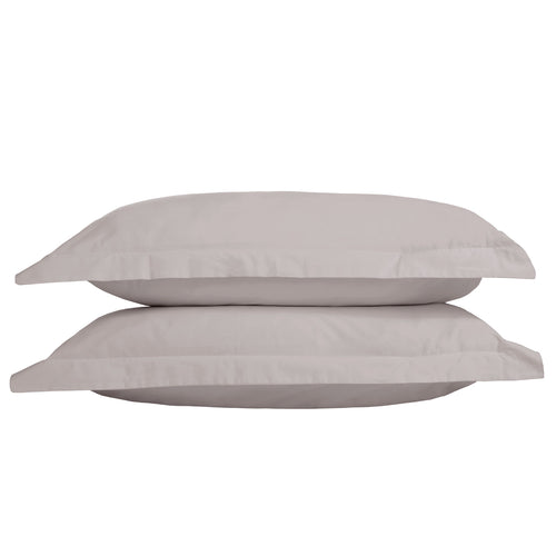 Light grey cotton Oxford pillowcase, TLC 5 Star Hotel Concept