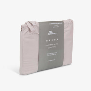 Silver Cotton Housewife Pillowcases (Pair)
