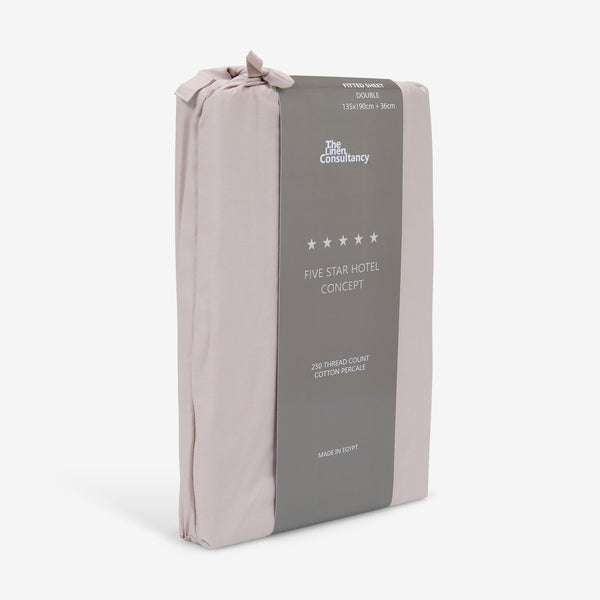 Silver Cotton Fitted Sheet - 250 / 500 Thread Count