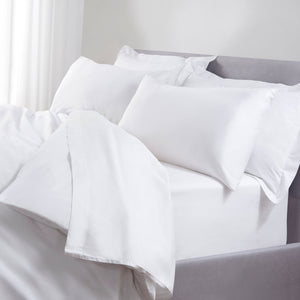 White Cotton Fitted Sheet - 250 / 500 Thread Count