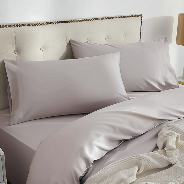 Luff Sleep - Bamboo Silk Flat Sheet (Grey)