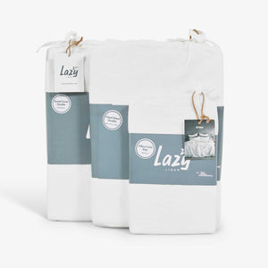 White Lazy Linen Bedding Bundle