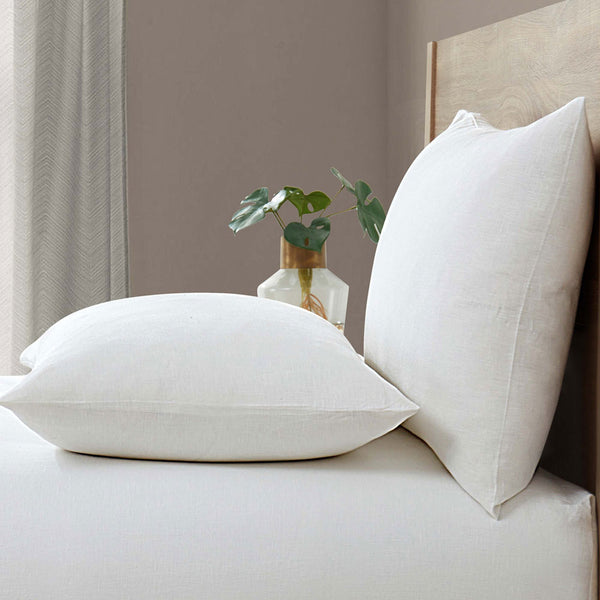 White Lazy Linen Bedding Bundle