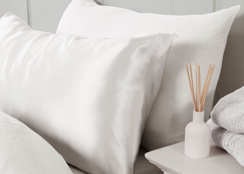White Silk Pillowcase