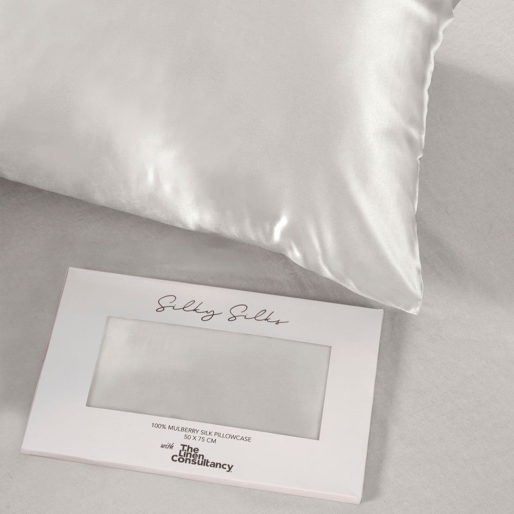 White Silk Pillowcase