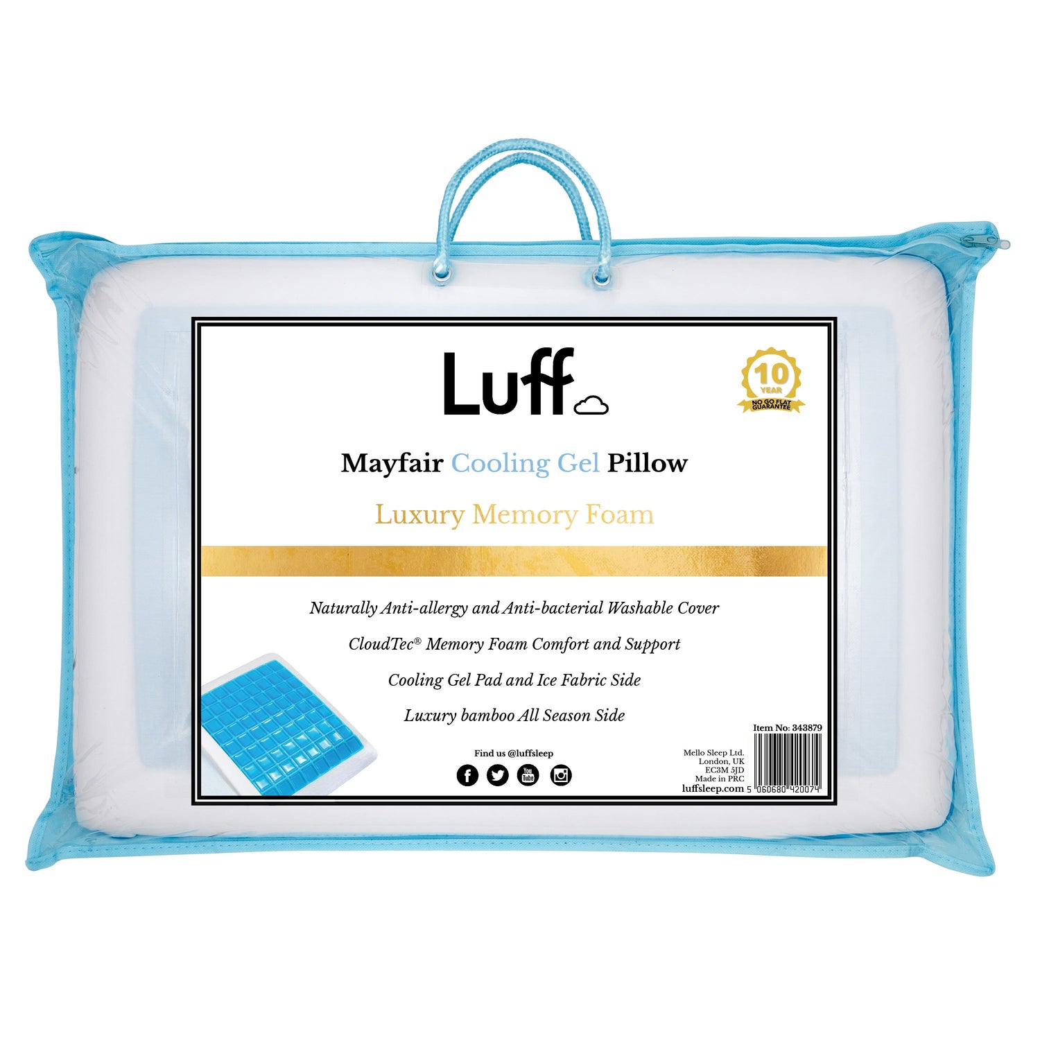 The Mayfair Gel Pillow - Luff Sleep